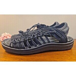 KEEN Womens Size 10 Uneek II Sandals Black/Black 1027297 Slip On Sandal OPEN TOE